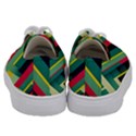 Abstract Geometric Design Pattern Kids  Low Top Canvas Sneakers View4
