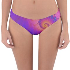 Fractal Art Artwork Magical Purple Reversible Hipster Bikini Bottoms by Proyonanggan
