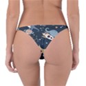 Space Theme Art Pattern Design Wallpaper Reversible Bikini Bottoms View2