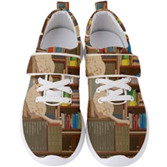 Library Aesthetic Men s Velcro Strap Shoes by Sarkoni