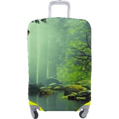 Trees Forest Artwork Nature Beautiful Landscape Luggage Cover (large) by Sarkoni