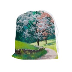Anime Scenery Landscape Drawstring Pouch (xl) by Sarkoni