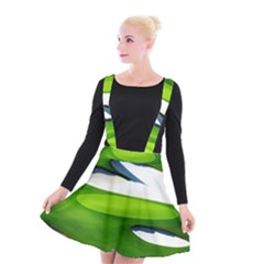 Golf Course Par Green Suspender Skater Skirt by Sarkoni