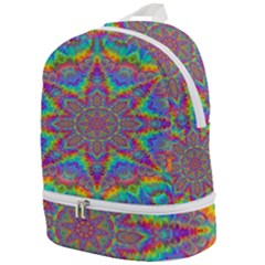 Mandala, Pattern, Abstraction, Colorful, Hd Phone Zip Bottom Backpack by nateshop