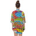 Vintage 1960s Psychedelic Open Front Chiffon Kimono View2