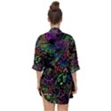 Trippy Dark Psychedelic Open Front Chiffon Kimono View2