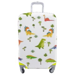 Baby Dino Seamless Pattern Luggage Cover (medium) by Sarkoni