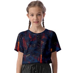 Architecture City Pixel Art Kids  Basic T-shirt by Sarkoni
