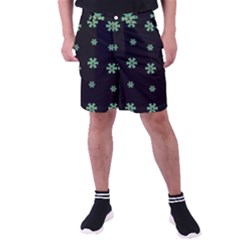 I Love Guitars In Pop Arts Blooming Style Men s Pocket Shorts by pepitasart