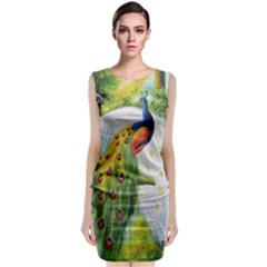 Peacock Art Classic Sleeveless Midi Dress by Grandong