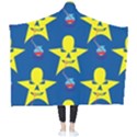 Blue Yellow October 31 Halloween Wearable Blanket View2