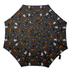 Halloween Bat Pattern Hook Handle Umbrellas (large) by Ndabl3x