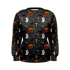 Halloween Bat Pattern Women s Sweatshirt by Ndabl3x