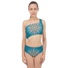 Abstract Digital Artwork Spliced Up Two Piece Swimsuit by Ndabl3x