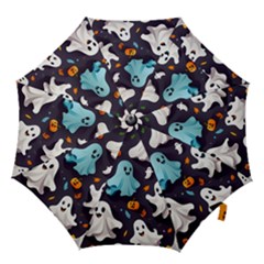 Ghost Pumpkin Scary Hook Handle Umbrellas (large) by Ndabl3x