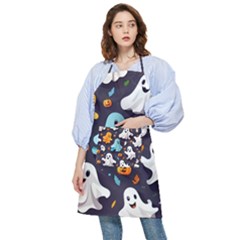 Ghost Pumpkin Scary Pocket Apron by Ndabl3x