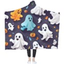 Ghost Pumpkin Scary Wearable Blanket View2
