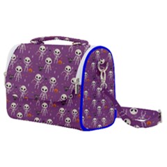 Skull Halloween Pattern Satchel Shoulder Bag by Ndabl3x