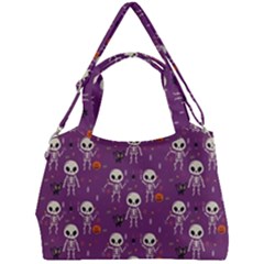 Skull Halloween Pattern Double Compartment Shoulder Bag by Ndabl3x