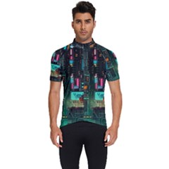 Video Game Pixel Art Men s Short Sleeve Cycling Jersey by Sarkoni
