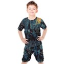 Hogwarts Starry Night Van Gogh Kids  T-Shirt and Shorts Set View1