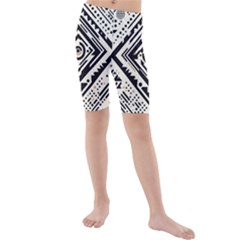 Tribal Pattern Kids  Mid Length Swim Shorts by Sobalvarro