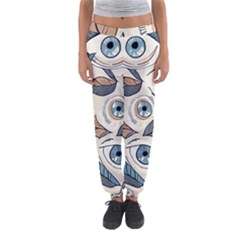 Eyes Pattern Women s Jogger Sweatpants by Valentinaart