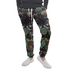 Digital Art Triangle Pattern Texture Mosaic Men s Jogger Sweatpants by Grandong