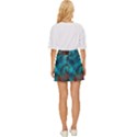 Spiral Abstract Pattern Abstract Mini Front Wrap Skirt View4
