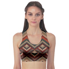 Pattern Knitting Texture Fitness Sports Bra by Grandong