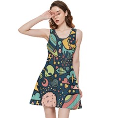 Alien Rocket Space Aesthetic Inside Out Racerback Dress by Ndabl3x