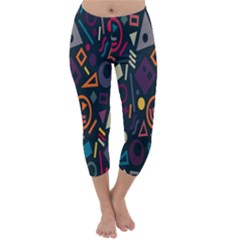 Inspired By The Colours And Shapes Capri Winter Leggings  by nateshop