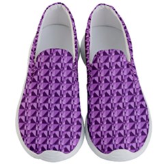 Violet Geometry Men s Lightweight Slip Ons by Sparkle