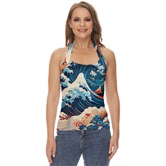 Wave Pattern Basic Halter Top by Valentinaart