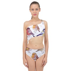Birds Illustration T- Shirt Cute European Birds Illustration T- Shirt Yoga Reflexion Pose T- Shirtyoga Reflexion Pose T- Shirt Spliced Up Two Piece Swimsuit by hizuto