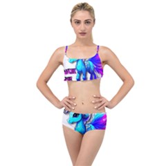 Pinkie Pie  Layered Top Bikini Set by Internationalstore