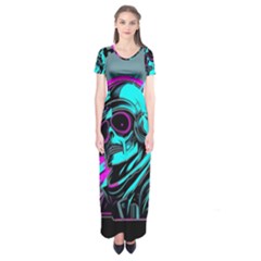 Aesthetic Art  Short Sleeve Maxi Dress by Internationalstore
