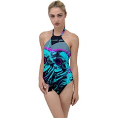 Aesthetic Art  Go With The Flow One Piece Swimsuit by Internationalstore