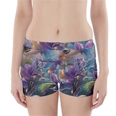 Abstract Blossoms  Boyleg Bikini Wrap Bottoms by Internationalstore