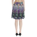 Abstract Blossoms  Pleated Skirt View2