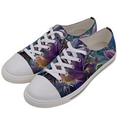 Abstract Blossoms  Men s Low Top Canvas Sneakers by Internationalstore