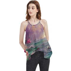 Abstract Flowers  Flowy Camisole Tank Top by Internationalstore