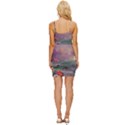 Abstract Flowers  Wrap Tie Front Dress View4