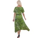 Map Earth World Russia Europe Cross Front Sharkbite Hem Maxi Dress View2