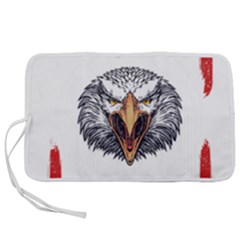 Usa Soccer T- Shirt U S A Patriotic American Flag Soccer Ball Football T- Shirt (1) Pen Storage Case (s) by ZUXUMI
