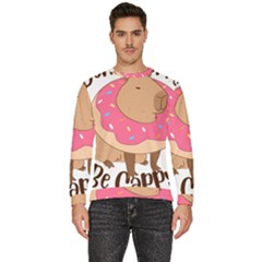 Capybara T- Shirt Cute Gentlemen Capybara T- Shirt Yoga Reflexion Pose T- Shirtyoga Reflexion Pose T- Shirt Men s Fleece Sweatshirt by hizuto