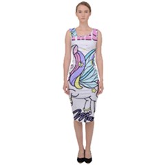 Waitress T- Shirt Awesome Unicorn Waitresses Are Magical For A Waiting Staff T- Shirt Sleeveless Pencil Dress by ZUXUMI