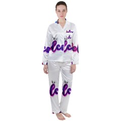 Arts Women s Long Sleeve Satin Pajamas Set	 by Internationalstore