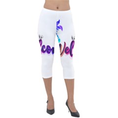 Arts Lightweight Velour Capri Leggings  by Internationalstore