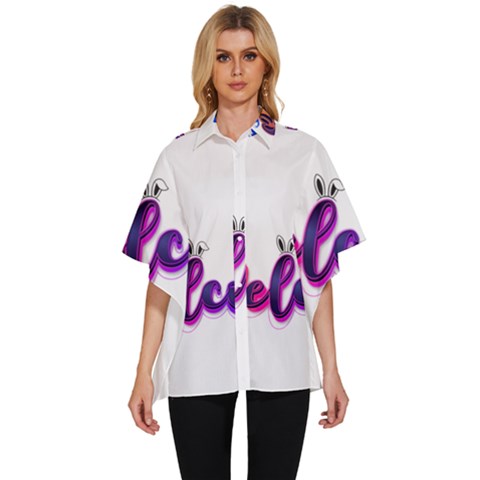 Arts Women s Batwing Button Up Shirt by Internationalstore
